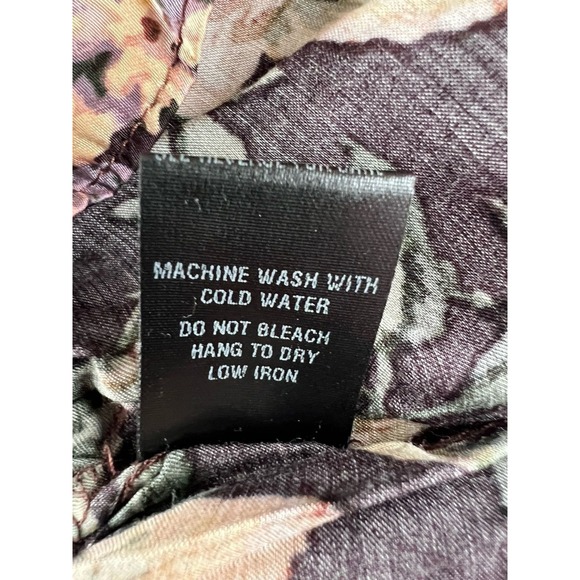 NEW Olivaceous Peplum Shirt Women's S Small Purple Floral Long Sleeve - Picture 8 of 10